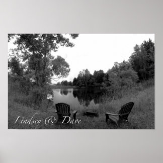 Lindsey & Dave Verloving Foto Poster