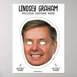 Lindsey Graham kostuummasker Poster