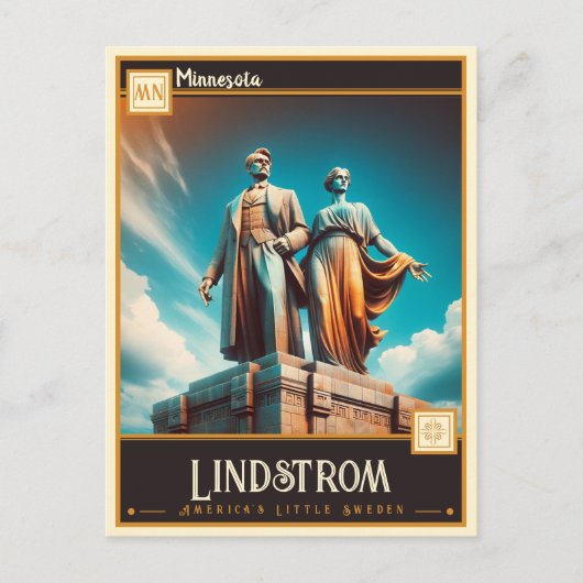 Lindstrom, Minnesota | Briefkaart (Voorkant)