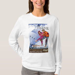 Lindy dans le T-shirt d'Alpes