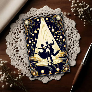 Lindy Hop Danszaal Vintage Briefkaart