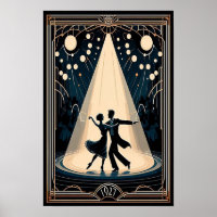 Lindy Hop Poster vintage de la salle de danse
