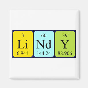 Lindy periodieke table name magnet magneet