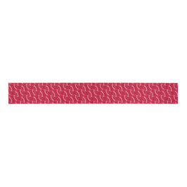 Line Art Baseball, Rood-Grosgrain lint
