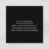 Line Art Camera Fotografe Visitekaartje (Achterkant)