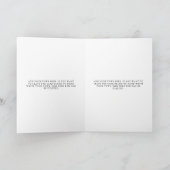 Line Art Foliage Sage her Vows Kaart (Binnen)