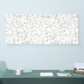 Line Art, Kangaroo, Bannière fantôme (Salon professionnel)