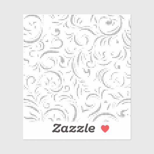 Line art, Kangaroo, Ghost Custom-Cut Vinyl Sticker (Feuille)