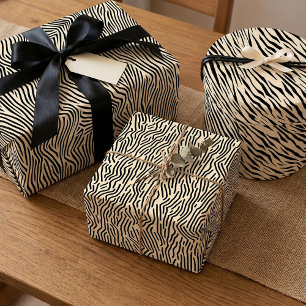 Line Art Natuur-geïnspireerde geometrische zwart e Inpakpapier Vel