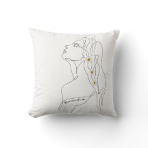 Line Art of Woman Bloom waar je bent