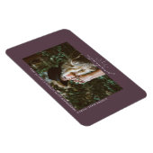 Line Art Paars Afstuderen Foto aankondiging Magneet (Rechterzijde)