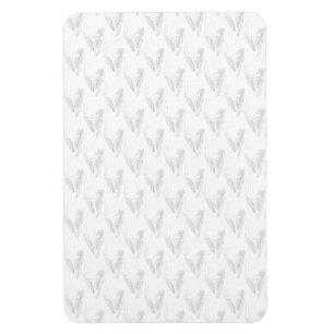 Line art, Seashell, Harp Magneet