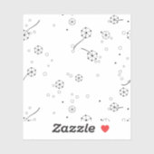 Line Art, Star Dust Custom-Cut Vinyl Sticker (Vel)