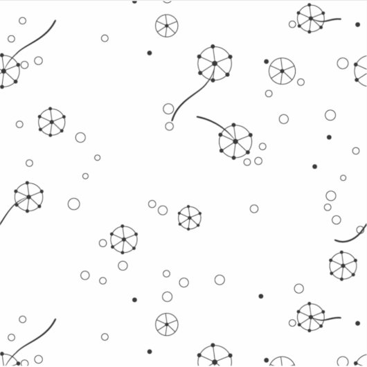 Line Art, Star Dust Custom-Cut Vinyl Sticker (Voorkant)