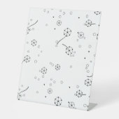 Line Art, Star Dust Pedestal Sign Reclamebord Met Voetstuk (Voorkant)