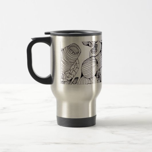 Line Art Steel Mug (Gauche)