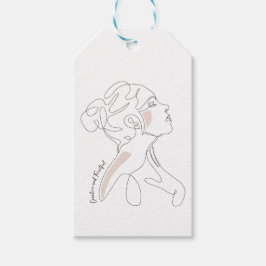 Line Art tekening - Creatief en Vruchtbaar Cadeaulabel