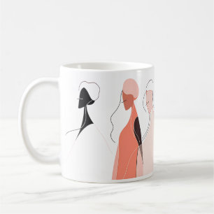 Line Art van vrouwen Koffiemok