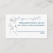 Line Art Zwangerschap Minimalistische behuizing Ka Informatiekaartje (Voorkant)