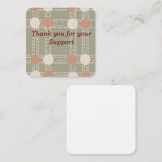 Line & Circle Pattern Note Kaart Notitiekaartje (Voorkant / Achterkant)