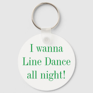 Line Dance All Night Dancing Sleutelhanger