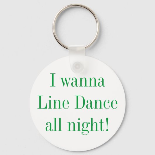 Line Dance All Night Dancing Sleutelhanger (Voorkant)