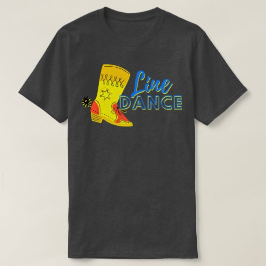 Line Dance Boots T-shirt (Design voorkant)