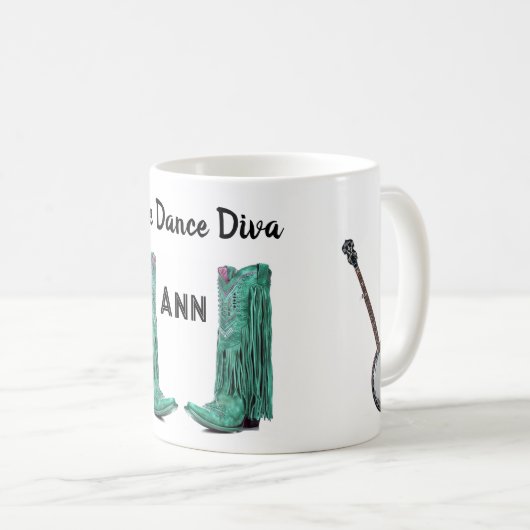 Line Dance Diva Mug (Devant droit)