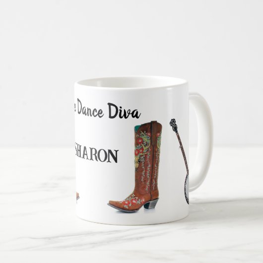Line Dance Diva Mug (Devant droit)