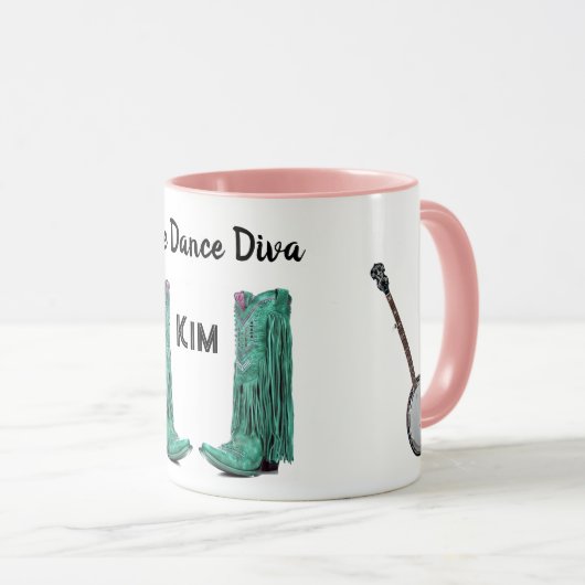Line Dance Diva Mug (Devant droit)