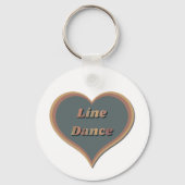 Line dance Liefde Hart Sleutelhanger (Voorkant)