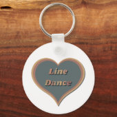 Line dance Liefde Hart Sleutelhanger (Voorkant)