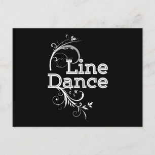 Line Dance Line Dansend Music Country Rodeo Gift Briefkaart