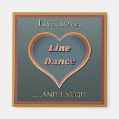Line dance linedancing decor cadeau magneet (Voorkant)