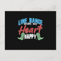 Line Dance maakt mijn hart Happy Country Music Gif