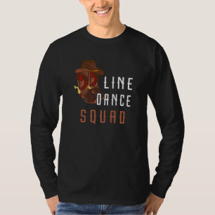 Line Dance Squad Line Dancing Westerne Crew Dance T-shirt