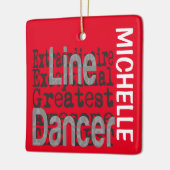 Line Dancer Extraordinaire CUSTOM Keramisch Ornament (Links)