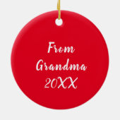 Line Dancer Gift Custom Bericht Kleur Kerstmis Keramisch Ornament (Achterkant)