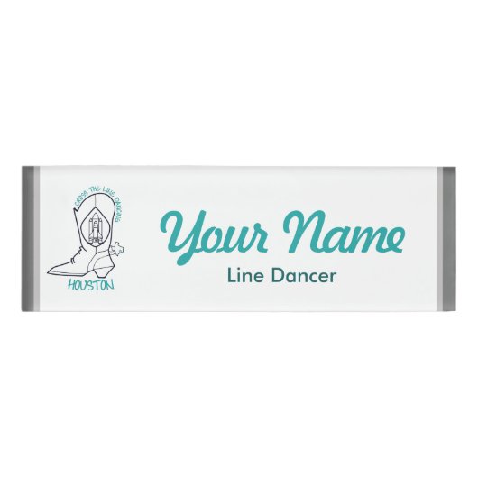 Line Dancer Name Tag (Voorkant)