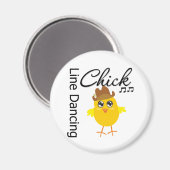 Line Dancing Chick Magneet (Voorkant / Achterkant)