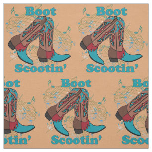 Line Dancing Country Dance Cowboy Boot Scootin" Stof