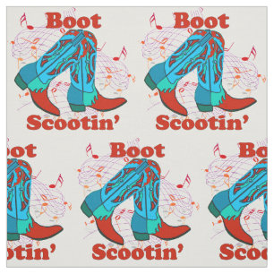 Line Dancing Country Dance Cowboy Boot Scootin" Stof