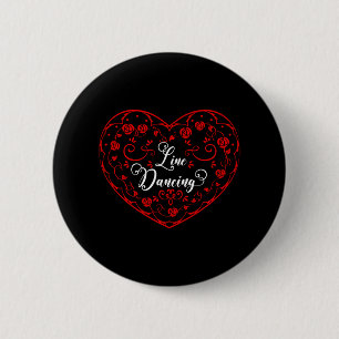 Line Dancing Dance Teacher Group Choreograaf Ronde Button 5,7 Cm