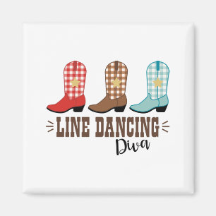 Line Dancing Diva Magneet