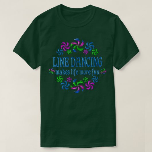 Line Dancing Fun  T-shirt (Design voorkant)