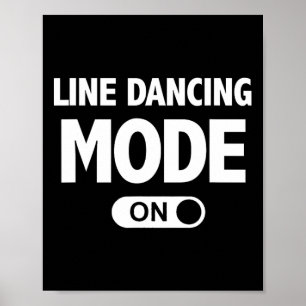Line Dancing Funny Mode beroemd gemaakt door Count Poster
