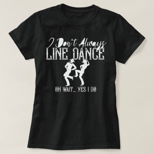 Line Dancing Group Dance Dancer Funny Coun T-shirt (Design voorkant)
