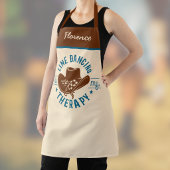 Line Dancing Is My Therapy Funny Dance Monogram  Schort