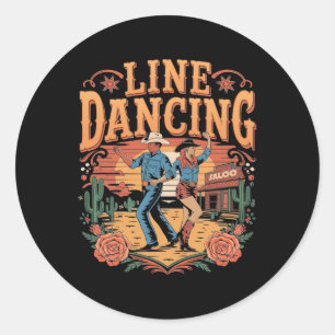 Line Dancing Line Dance Team Ronde Sticker