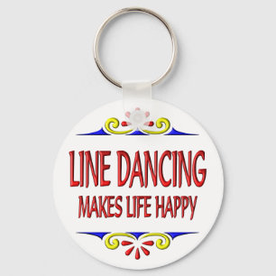 Line Dancing maakt het leven nog prettig Sleutelhanger